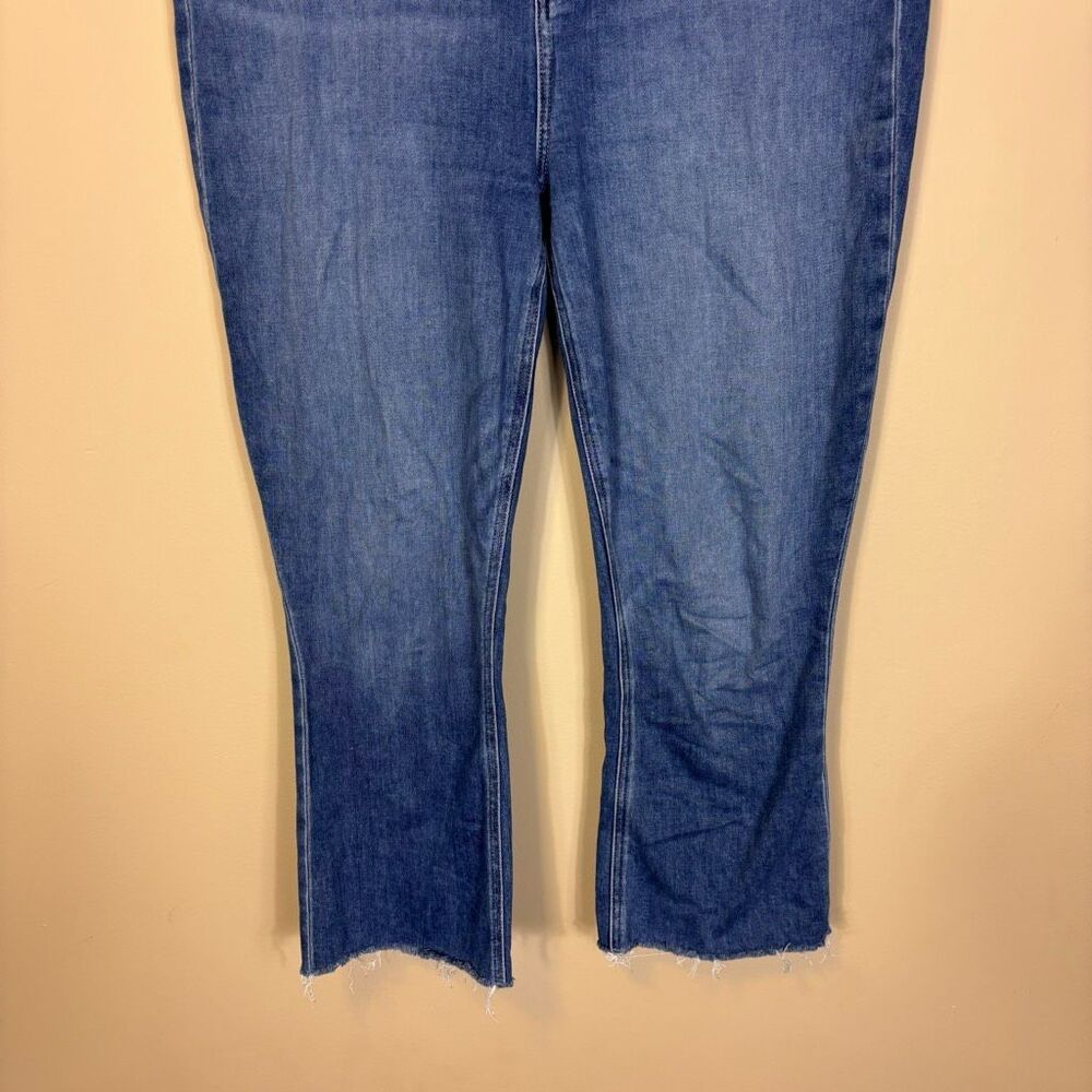 Paige High Rise Claudine Cropped Flare Jeans 34 - image 4